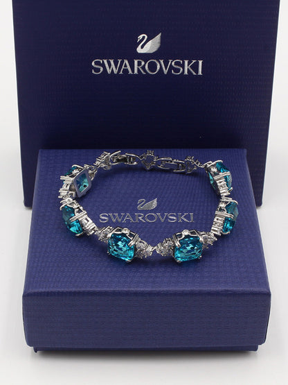 اساور سواروفسكي بيق بلو سكوير ستونز اسواره Swarovski