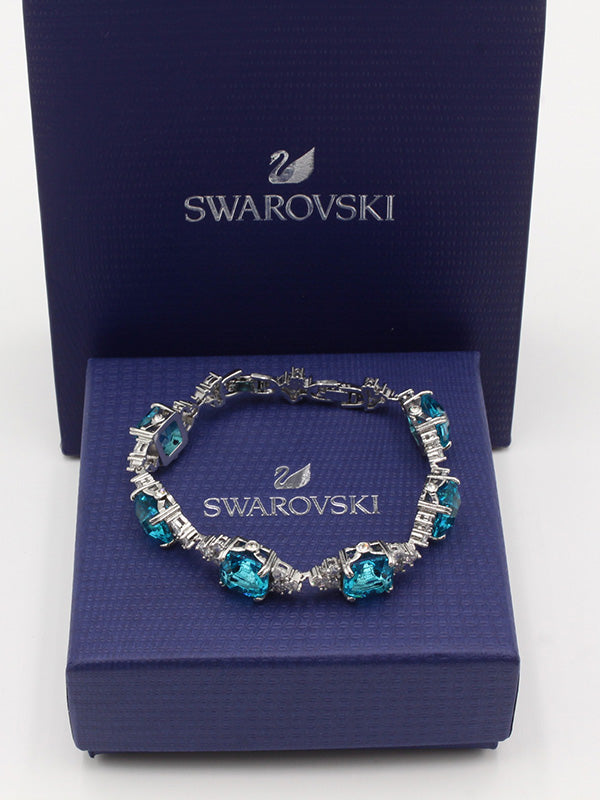 اساور سواروفسكي بيق بلو سكوير ستونز اسواره Swarovski