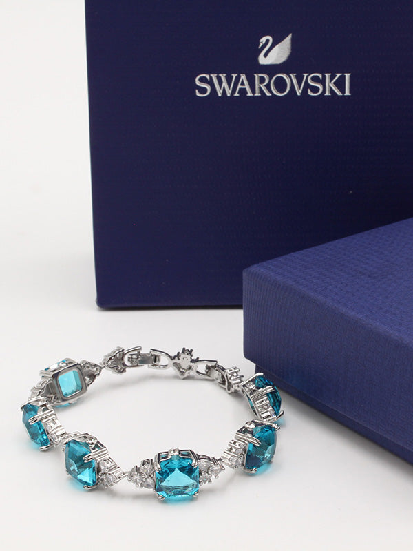 اساور سواروفسكي بيق بلو سكوير ستونز اسواره Swarovski