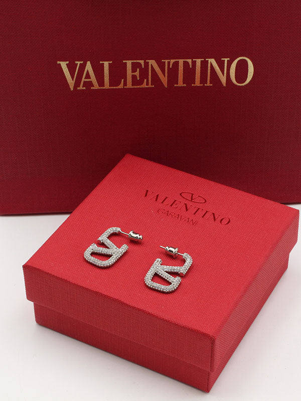 حلق فالنتينو كرستال وسط حلق VALENTINO