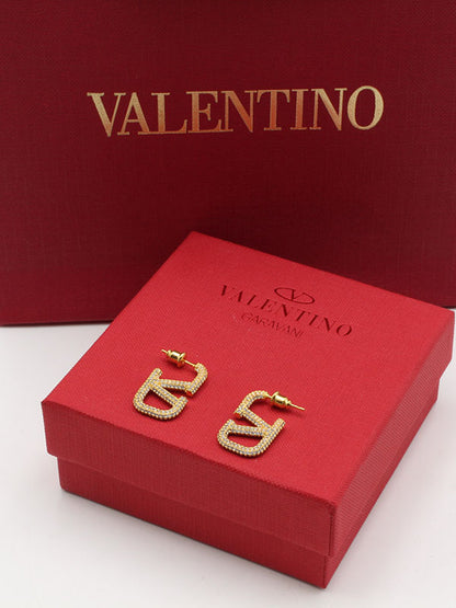 حلق فالنتينو كرستال وسط حلق VALENTINO