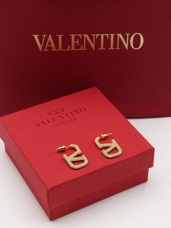 حلق فالنتينو كرستال وسط حلق VALENTINO