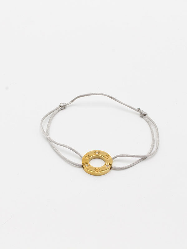Cartier thread bracelet - أسوارة كارتير خيط اسواره Jewel رمادي ذهبي 