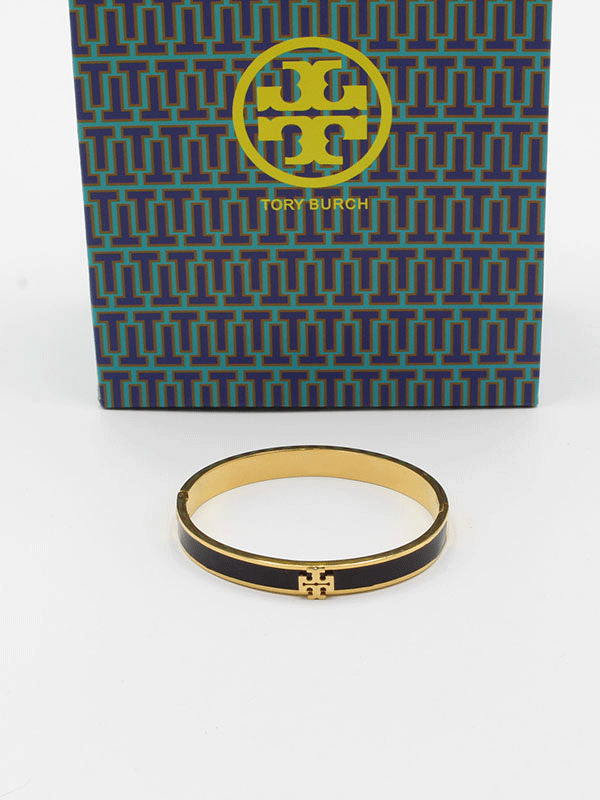 اسوارة توري بورش ملون لوقو اسواره tory burch اسود 