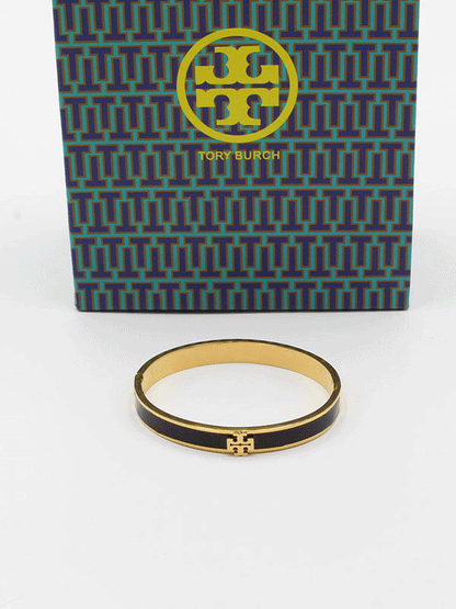 اسوارة توري بورش ملون لوقو اسواره tory burch اسود 