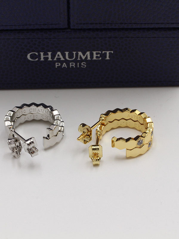 حلق شومية زركون كيرف لوقو حلق chaumet