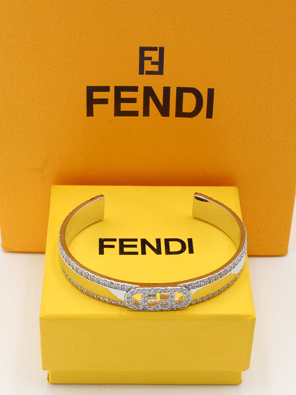 اساور فندي بانقل اوبن سايز اسواره fendi فضي