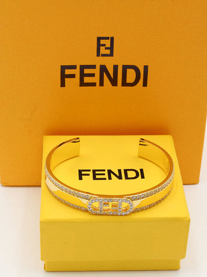 اساور فندي بانقل اوبن سايز اسواره fendi ذهبي