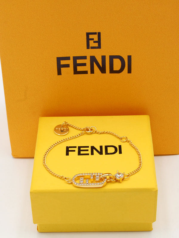 اساور فندي ستون زركون اسواره fendi ذهبي