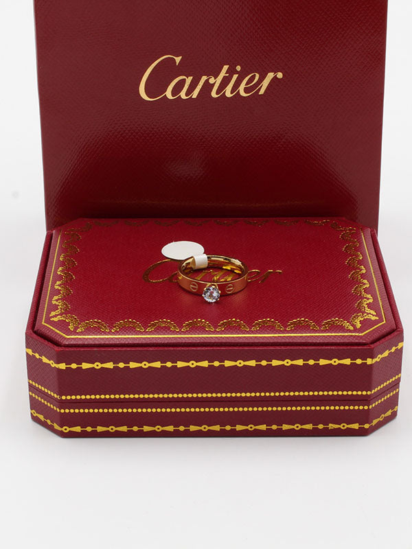 خاتم كارتير سوليتر خواتم CARTIER ذهبي 5