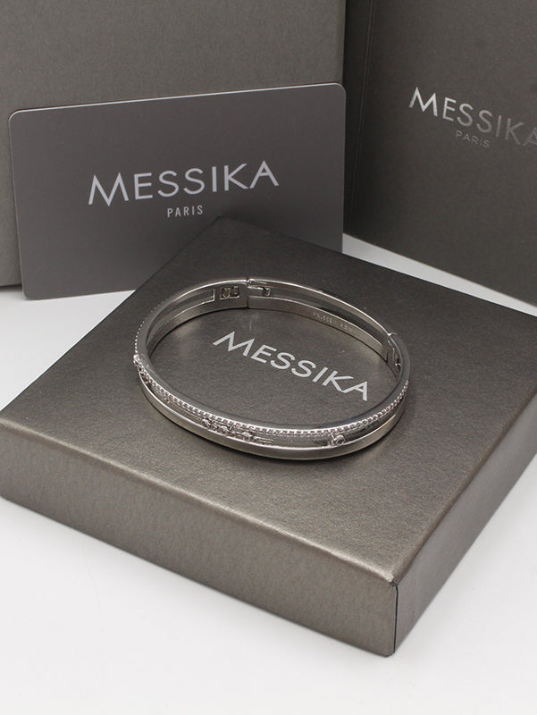 اسوارة ميسيكا زركون لوقو نيو بانقل اسواره messika فضي