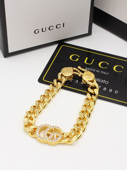 اسوارة قوتشي زركون جنزير لوقو اسواره gucci