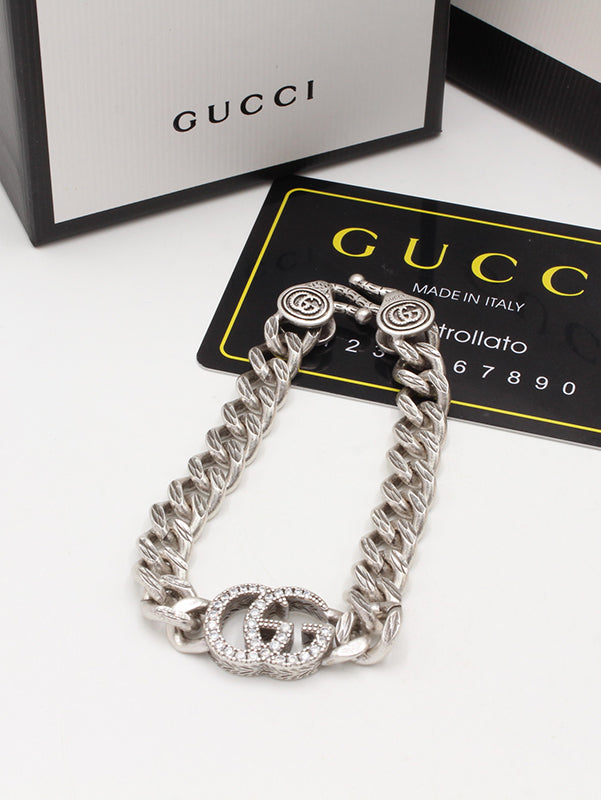 اسوارة قوتشي زركون جنزير لوقو اسواره gucci