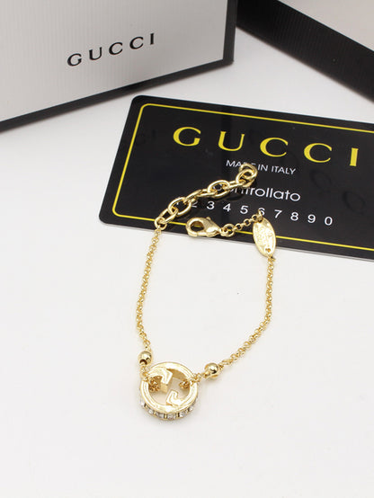 اسوارة قوتشي كيوبك زركون ناعمة لوقو اسواره gucci
