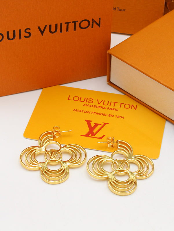 حلق لويس فيتون بيق فلاور لوقو حلق louis vuitton