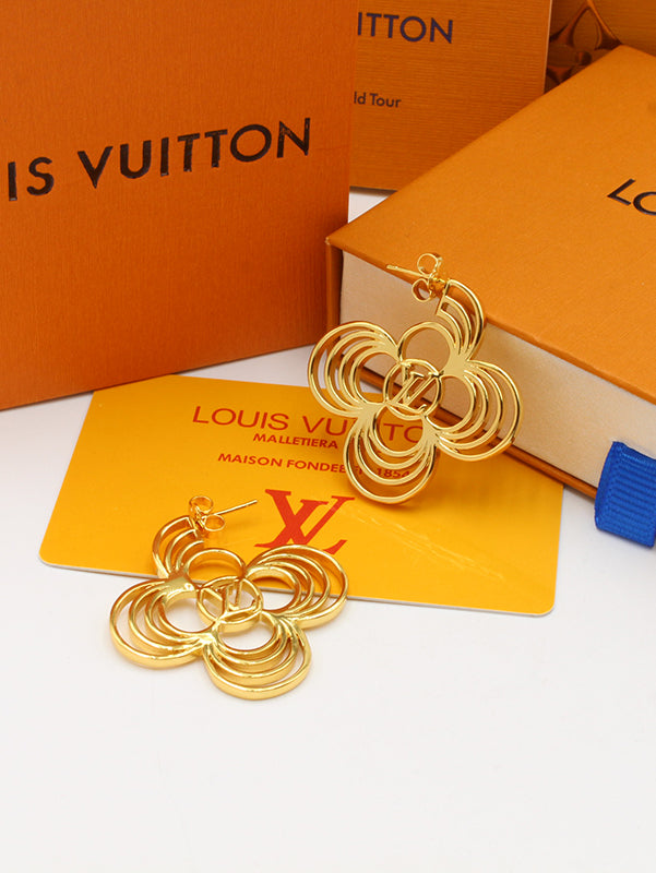 حلق لويس فيتون بيق فلاور لوقو حلق louis vuitton