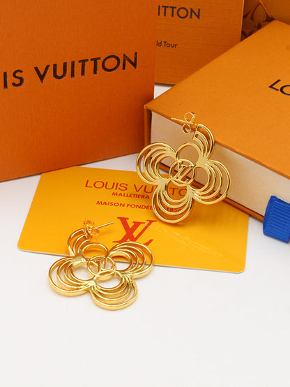 حلق لويس فيتون بيق فلاور لوقو حلق louis vuitton