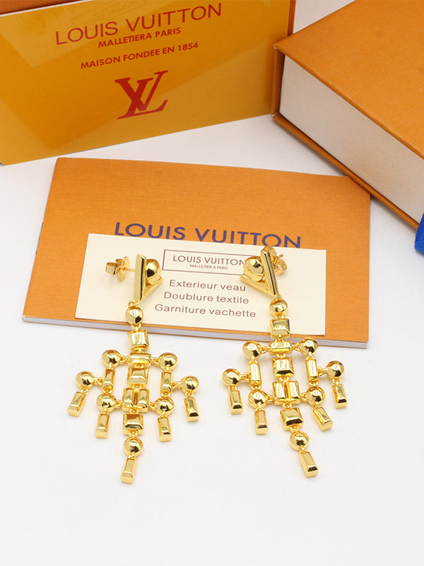 حلق لويس فيتون طويل سهره حلق louis vuitton