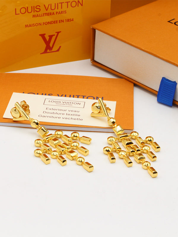 حلق لويس فيتون طويل سهره حلق louis vuitton