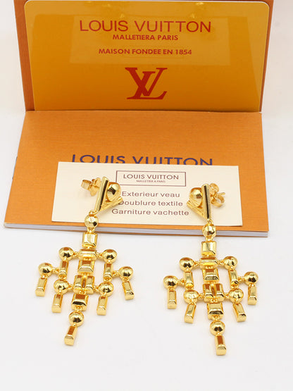 حلق لويس فيتون طويل سهره حلق louis vuitton