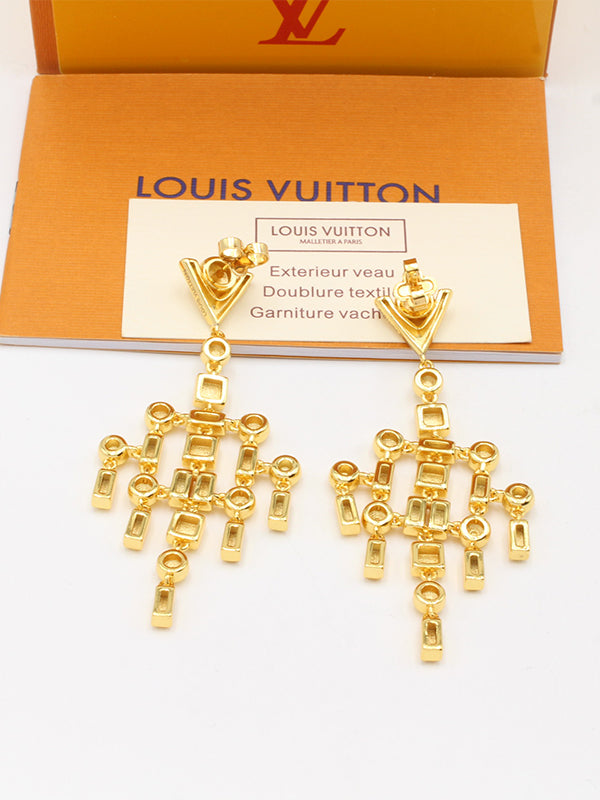 حلق لويس فيتون طويل سهره حلق louis vuitton