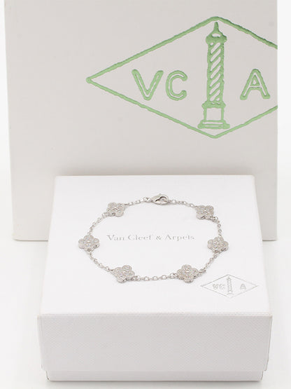 اسواره فان كليف 5 ورود ميني ماستر اسواره van cleef فضي زركون