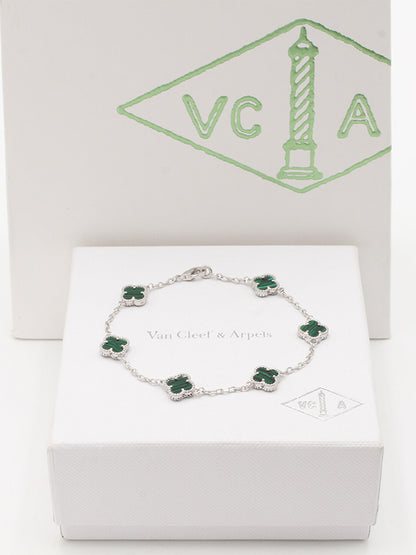 اسواره فان كليف 5 ورود ميني ماستر اسواره van cleef اخضر فضي