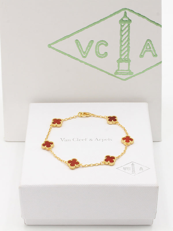 اسواره فان كليف 5 ورود ميني ماستر اسواره van cleef عنابي ذهبي
