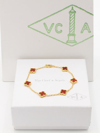 اسواره فان كليف 5 ورود ميني ماستر اسواره van cleef عنابي ذهبي