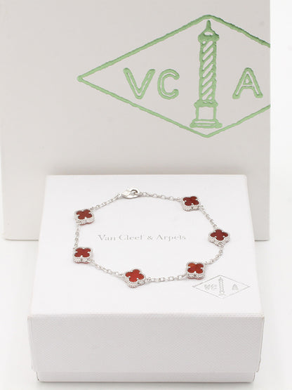 اسواره فان كليف 5 ورود ميني ماستر اسواره van cleef عنابي فضي