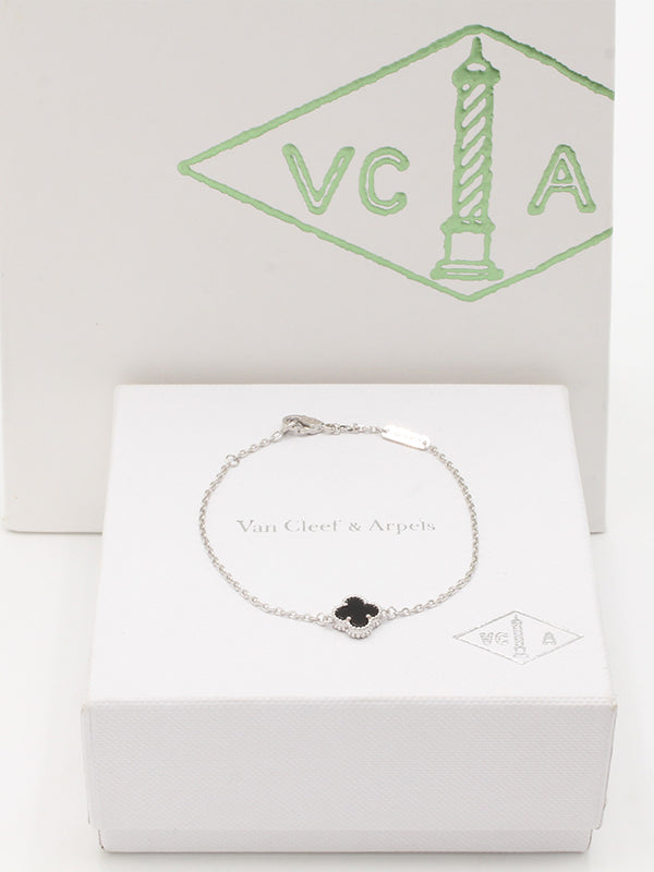 اسواره فان كليف ميني ماستر اسواره van cleef اسود فضي