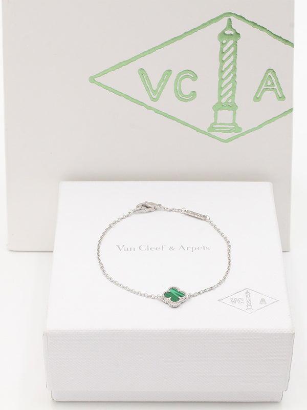 اسواره فان كليف ميني ماستر اسواره van cleef اخضر فضي