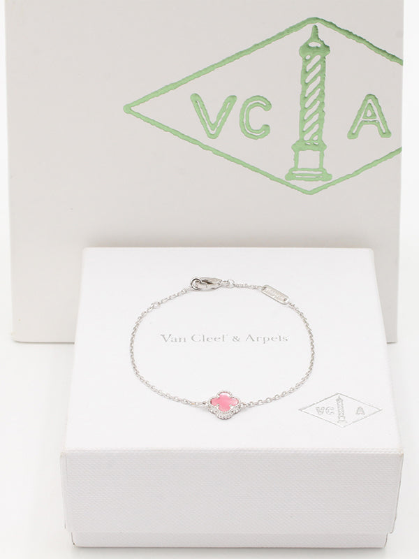 اسواره فان كليف ميني ماستر اسواره van cleef بينك فضي
