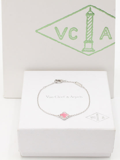 اسواره فان كليف ميني ماستر اسواره van cleef بينك فضي