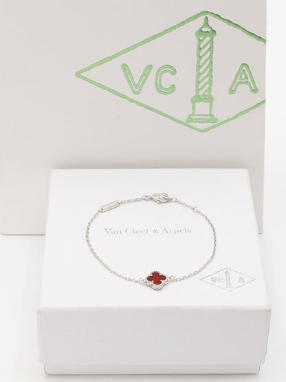 اسواره فان كليف ميني ماستر اسواره van cleef عنابي فضي