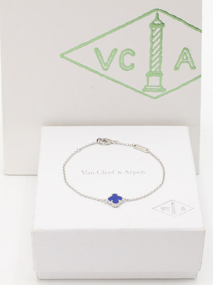 اسواره فان كليف ميني ماستر اسواره van cleef ازرق فضي