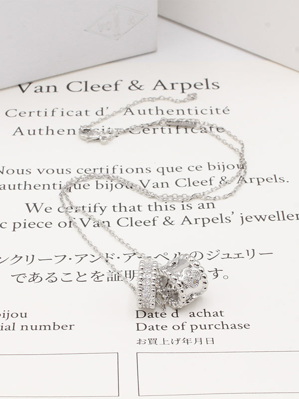 سلسال فان كليف 2 رينقز كبير لوقو سلسال van cleef