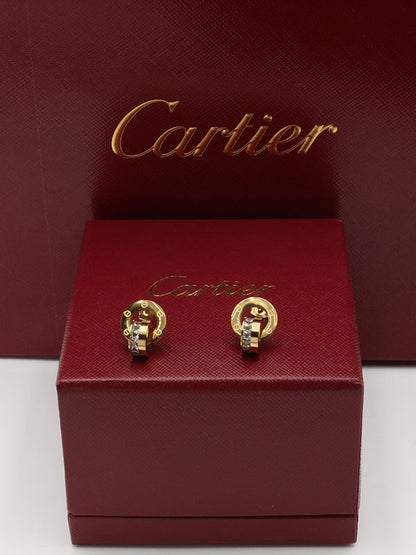 حلق كارتير لوف دبل سيركل حلق CARTIER ذهبي