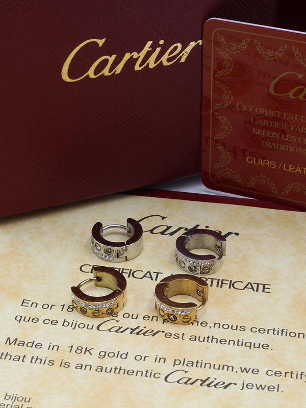 حلق كارتير لوف كبس صغير سيركل حلق CARTIER