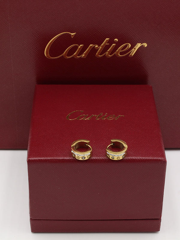 حلق كارتير لوف كبس صغير سيركل حلق CARTIER ذهبي