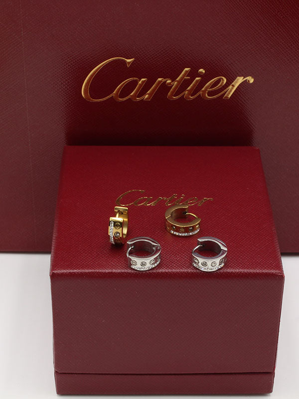 حلق كارتير لوف كبس صغير سيركل حلق CARTIER