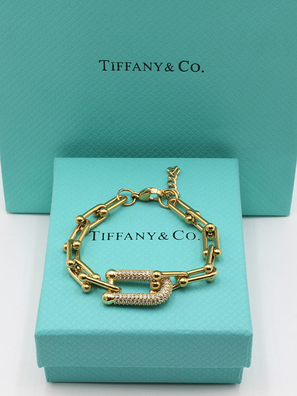 اساور تيفاني زركون اسواره tiffany ذهبي