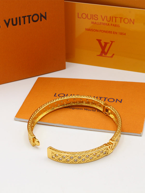 اسواره لويس فيتون بانقل زركون قولد اسواره louis vuitton
