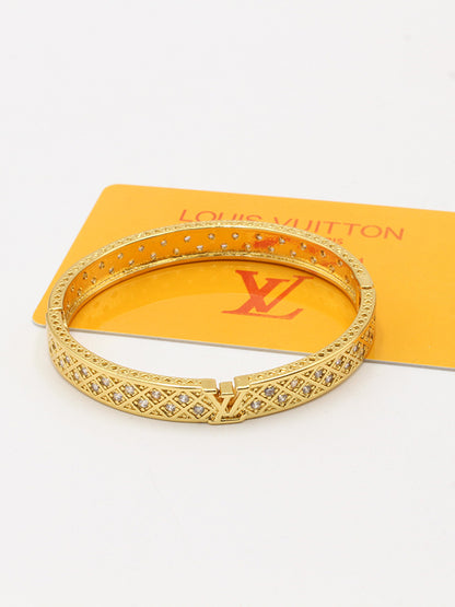 اسواره لويس فيتون بانقل زركون قولد اسواره louis vuitton