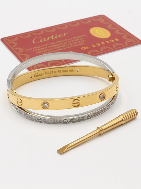 اسواره كارتير دبل بانقل زركون مكس كلر لوقو اسواره CARTIER