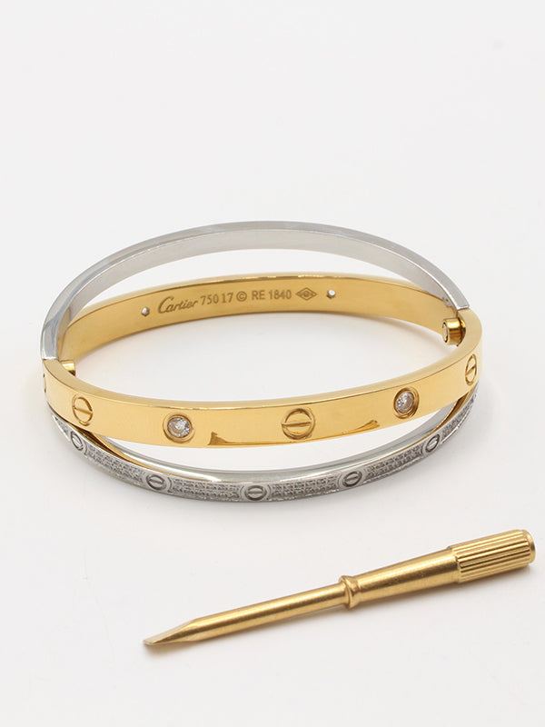 اسواره كارتير دبل بانقل زركون مكس كلر لوقو اسواره CARTIER