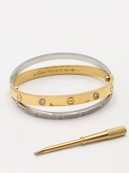اسواره كارتير دبل بانقل زركون مكس كلر لوقو اسواره CARTIER