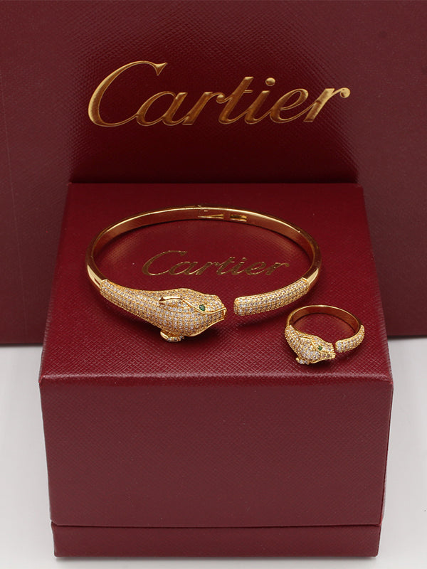 اسواره كارتير تايقر زركون مع خاتم اسواره CARTIER