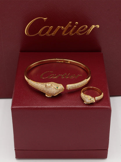 اسواره كارتير تايقر زركون مع خاتم اسواره CARTIER