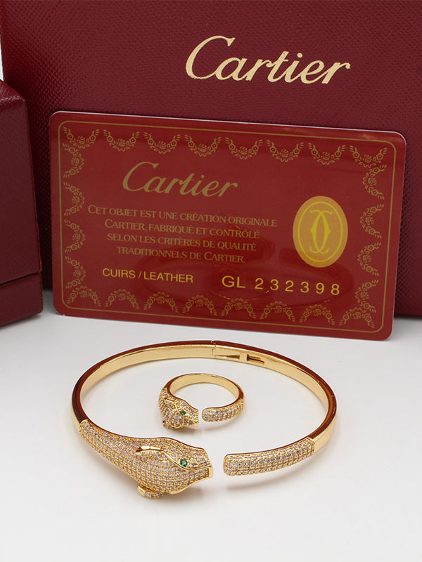 اسواره كارتير تايقر زركون مع خاتم اسواره CARTIER